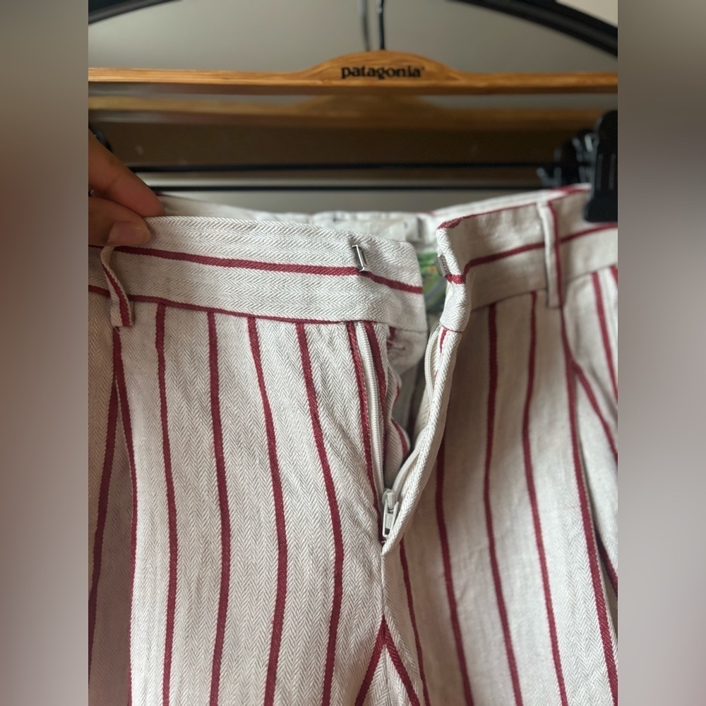 ETRO | linen striped pants | size 42 - Picture 4 of 6